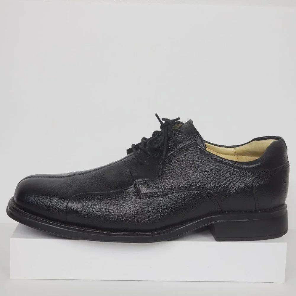Belvedere Black Bay Ridge Leather Men's Dress Shoe Size 10EEE